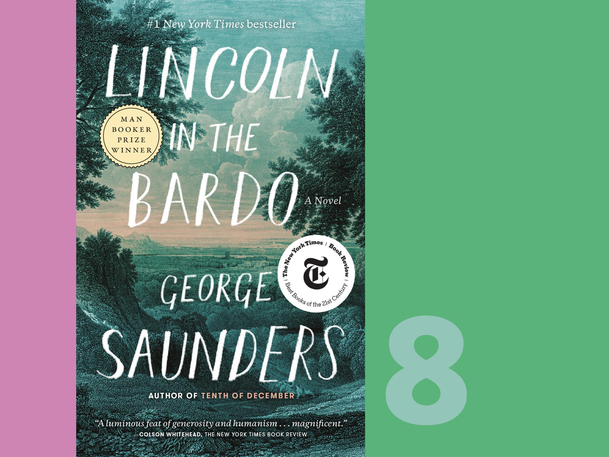 Book jacket of “Lincoln in the Bardo” by George Saunders