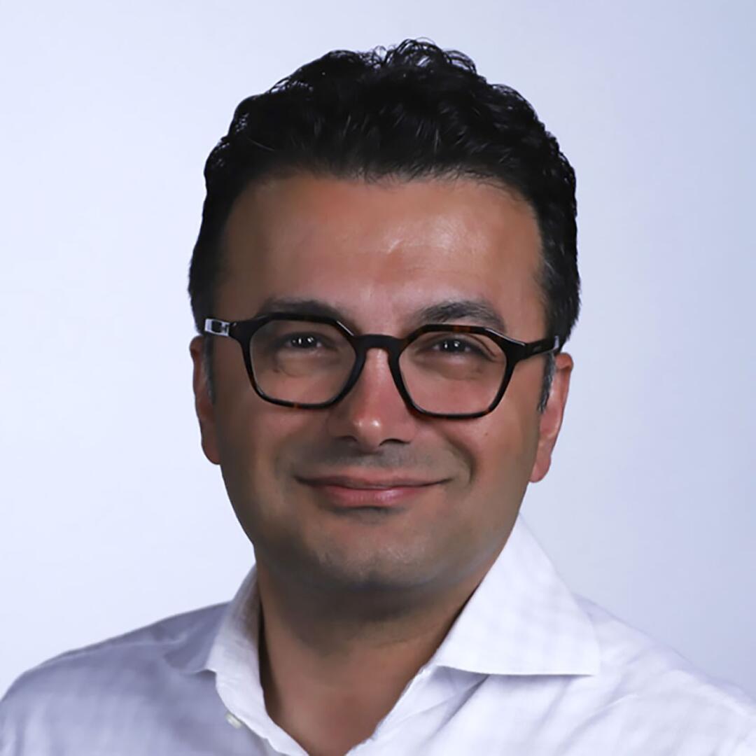 A portrait of Saeb Besarati
