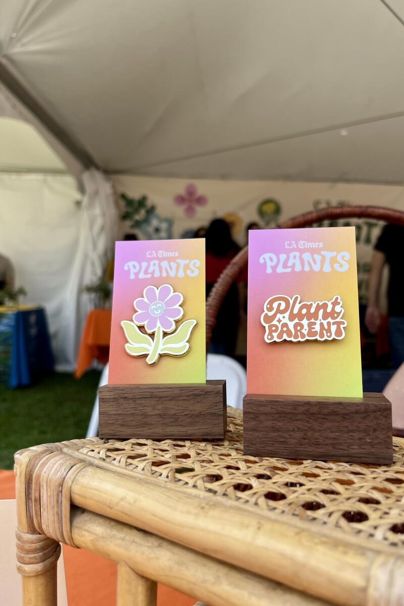 Learn about native plants and pick up plant-inspired pins at the L.A. Times Plants booth at Festival of Books.